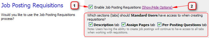 Requisition Preferences