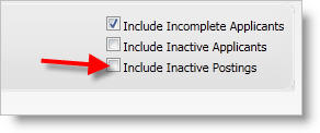 Include Inactive Postings