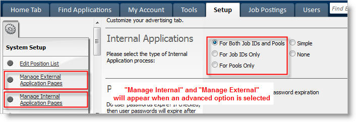 Manage Internal/External